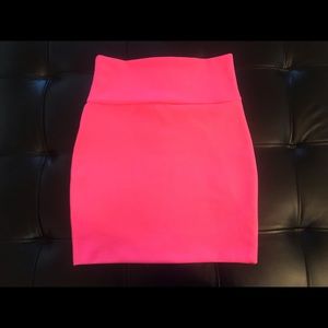 Lily White Pink Mini Skirt
